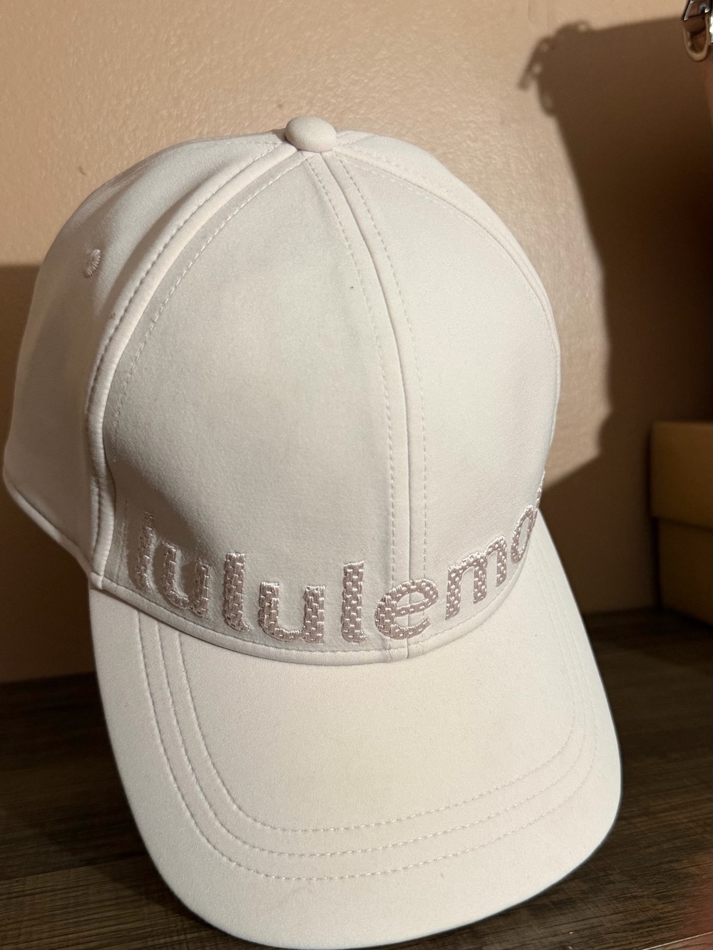 lululemon athletica Light Pink-White Logo Baseball Cap